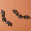 Rustic Metal Bat Wall Decor - Box of 4