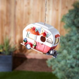 Red and White Camper Birdhouse