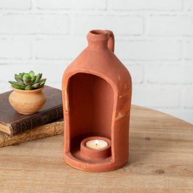 Large Terra Cotta Tea Light Holder