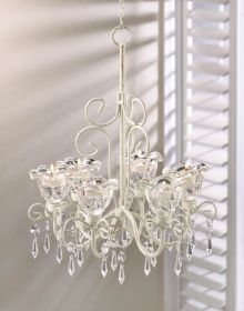 Crystal Blooms Candle Chandelier