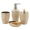 Golden Shimmer Bath Accessory Set