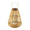 LARGE SLAT WOOD LANTERN