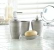 Silver Shimmer Bath Accessory Set